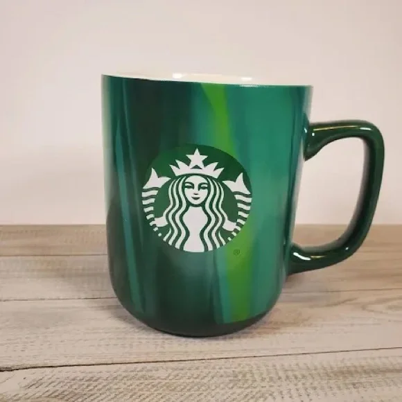 Starbucks Emerald Green Mug with Logo - Picture 3 of 3